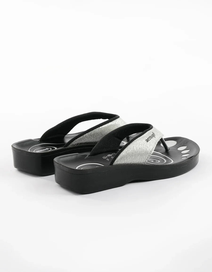 Ladies slipper (LA0825) Picture Change Silvery Grey