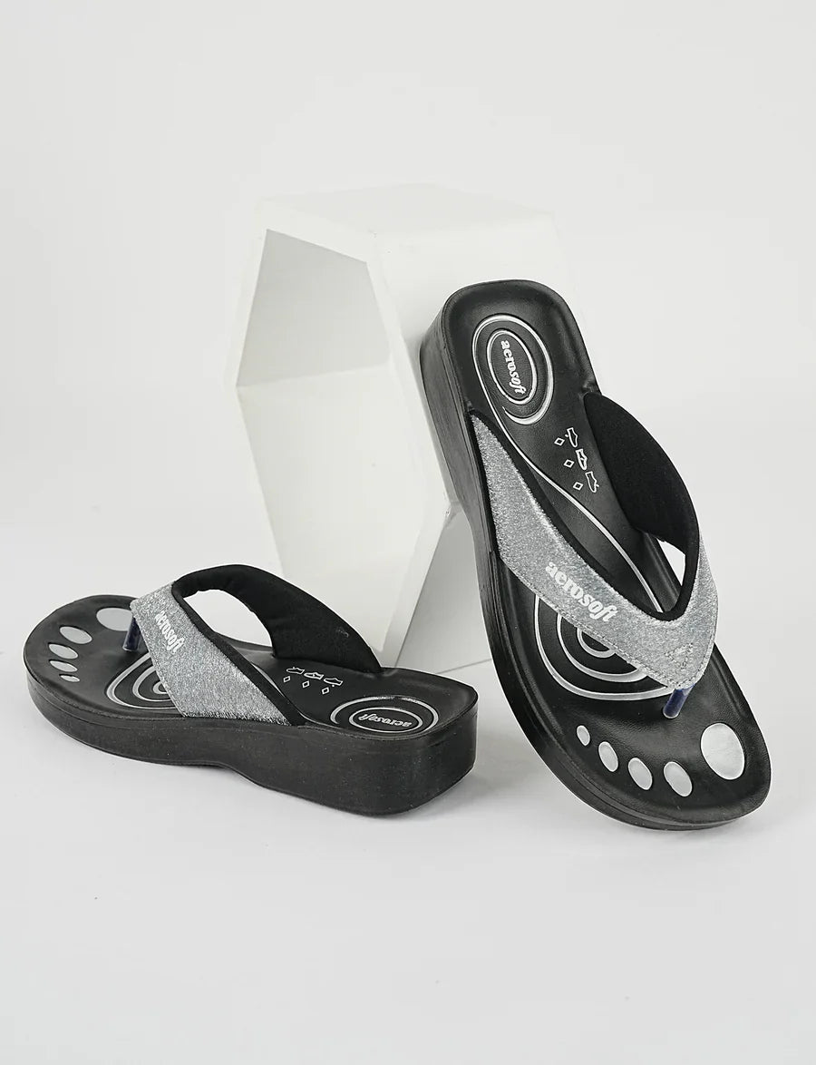 Ladies slipper (LA0825) Picture Change Silvery Grey