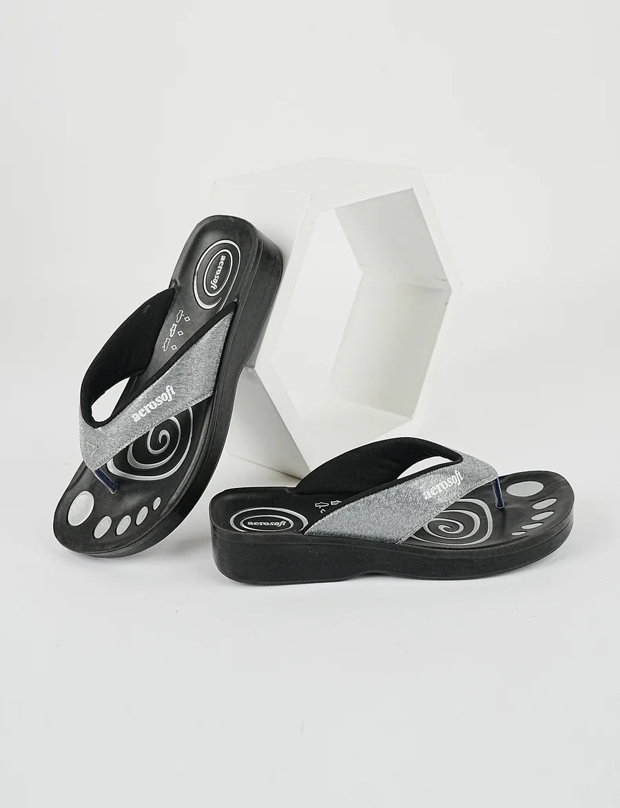 Ladies slipper (LA0825) Picture Change Silvery Grey