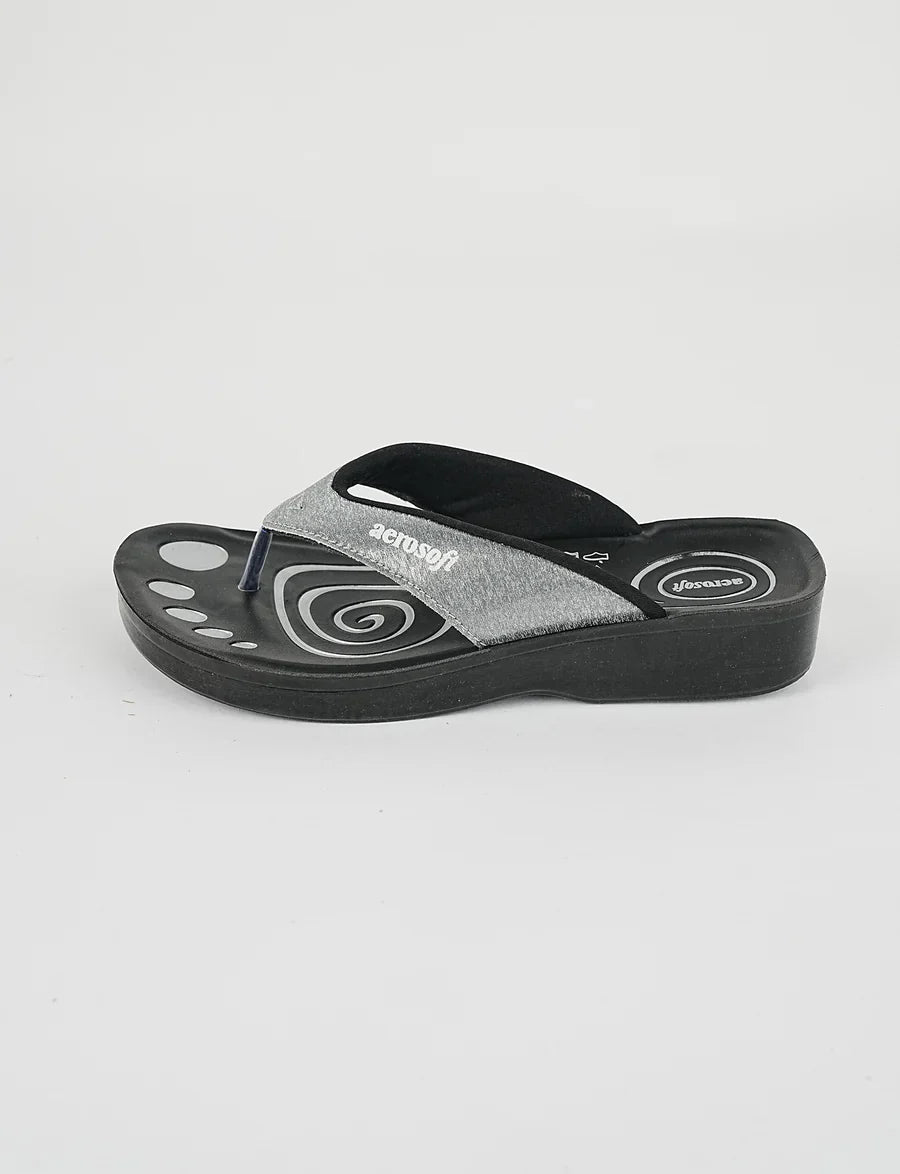 Ladies slipper (LA0825) Picture Change Silvery Grey